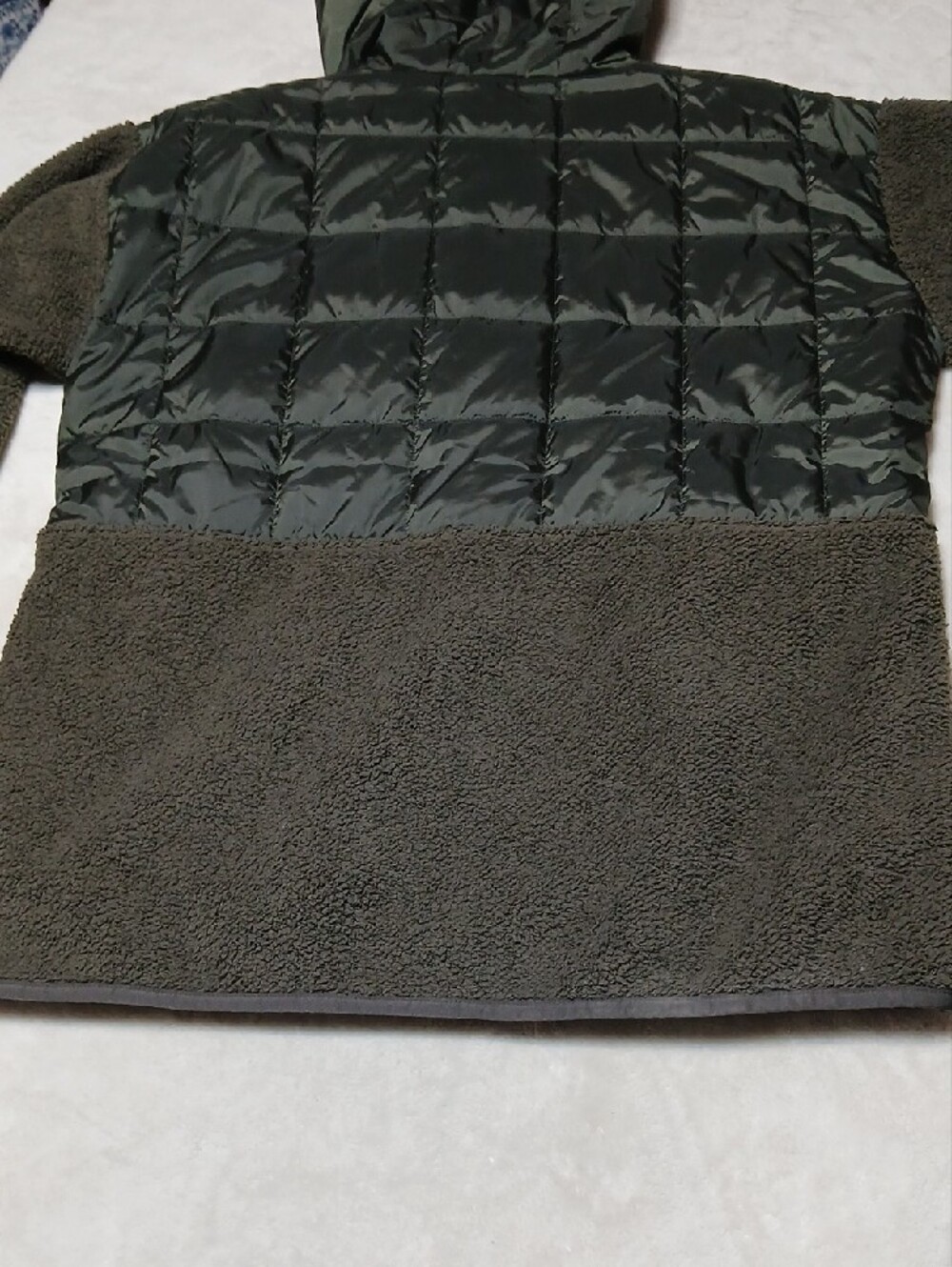 Cotopaxi Olive Green Quilted & Fleece Hooded Jacket with Red Zipper Size M Mens - Picture 9 of 10